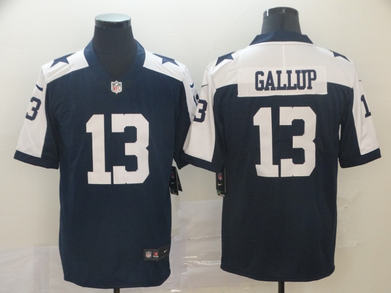 Men's Dallas Cowboys #13 Michael Gallup 2019 Navy Vapor Untouchable Limited Stitched NFL Jersey