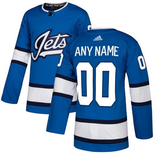 Youth Winnipeg Jets Customized Blue Alternate Authentic Jersey