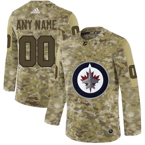 Women's Winnipeg Jets Customized Camo Fashion Authentic Jersey