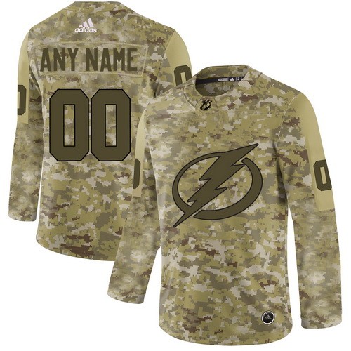 Youth Tampa Bay Lightning Customized Camo Authentic Jersey