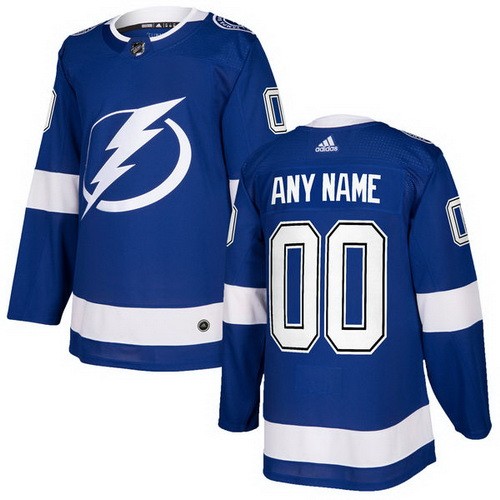 Youth Tampa Bay Lightning Customized Blue Authentic Jersey