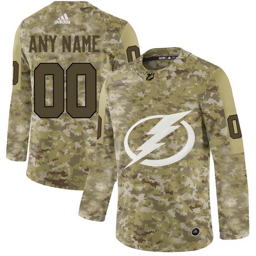 Men's Tampa Bay Lightning Customized Camo Fashion Authentic Jersey