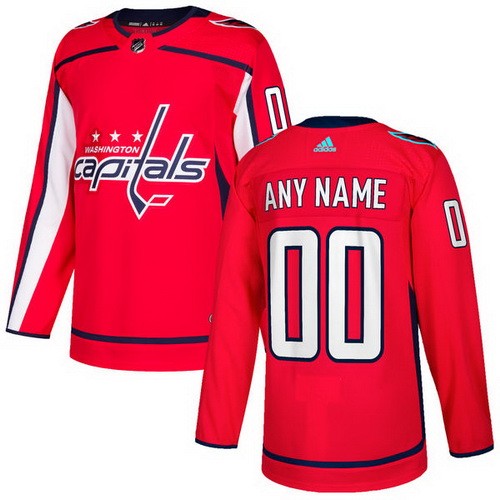 Youth Washington Capitals Customized Red Authentic Jersey