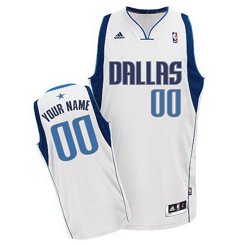 Dallas Mavericks Customized White Swingman Adidas Jersey