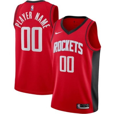 Houston Rockets Customized Red Stitched Swingman Jersey