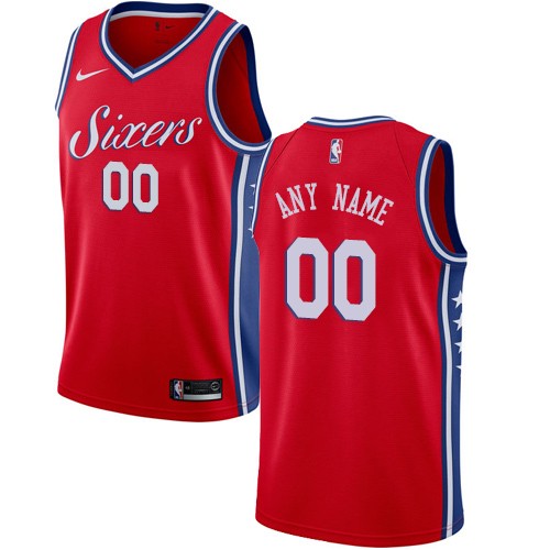 Philadelphia 76ers Customized Red Icon Swingman Nike Jersey