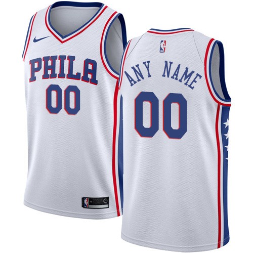 Philadelphia 76ers Customized White Icon Swingman Nike Jersey