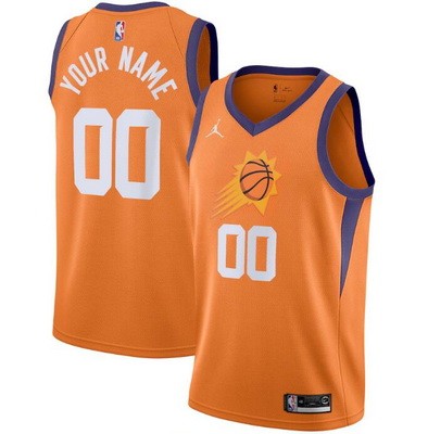 Phoenix Suns Customized Orange Statement Stitched Swingman Jersey