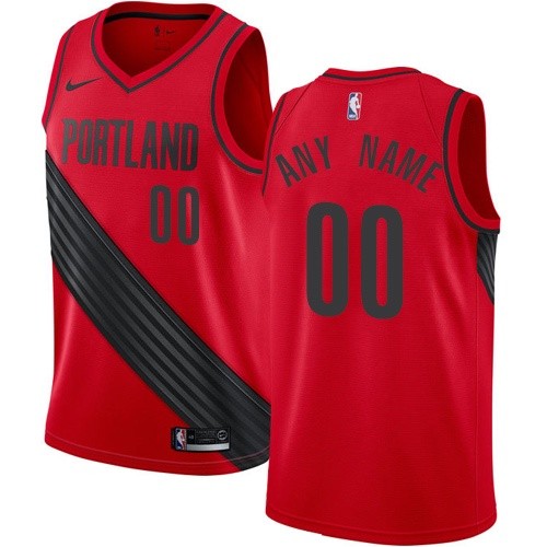 Portland Trail Blazers Customized Red Icon Swingman Nike Jersey