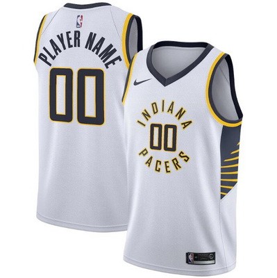 Indiana Pacers Customized White Stitched Swingman Jersey