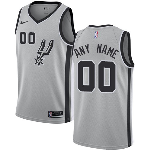 San Antonio Spurs Customized Gray Icon Swingman Nike Jersey