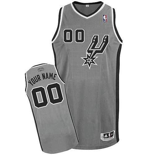 San Antonio Spurs Customized Grey Alternate Swingman Adidas Jersey