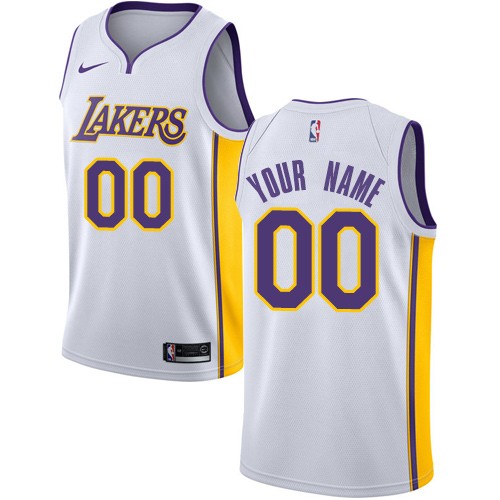 Los Angeles Lakers Customized White Swingman Nike Jersey