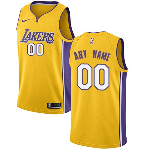 Los Angeles Lakers Customized Yellow Icon Swingman Nike Jersey