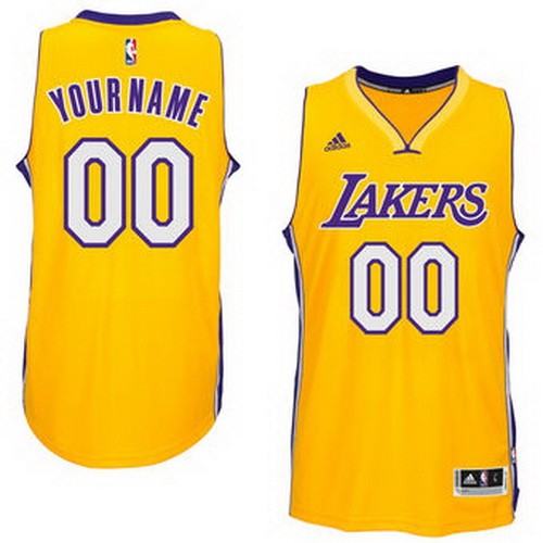 Los Angeles Lakers Customized Yellow Swingman Adidas Jersey