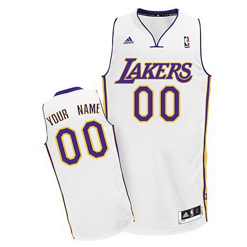Los Angeles Lakers Customized White Swingman Adidas Jersey