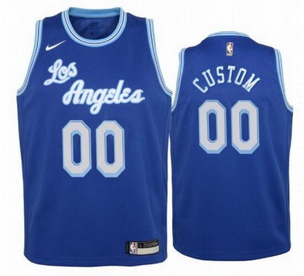 Los Angeles Lakers Customized Blue Classic Stitched Swingman Jersey
