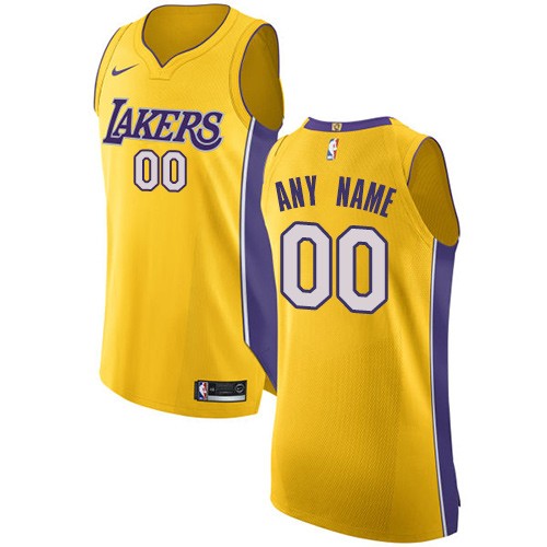 Los Angeles Lakers Customized Yellow Swingman Nike Jersey