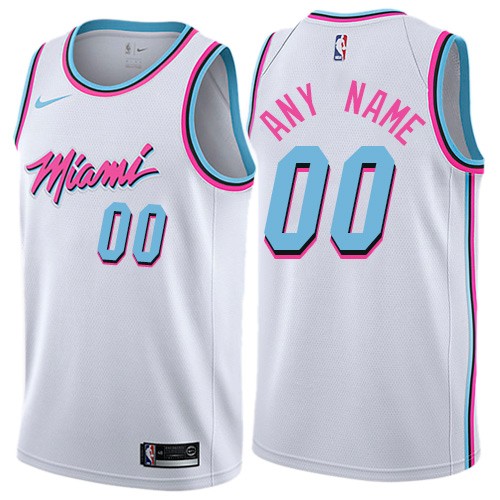 Miami Heat Customized White City Icon Swingman Nike Jersey
