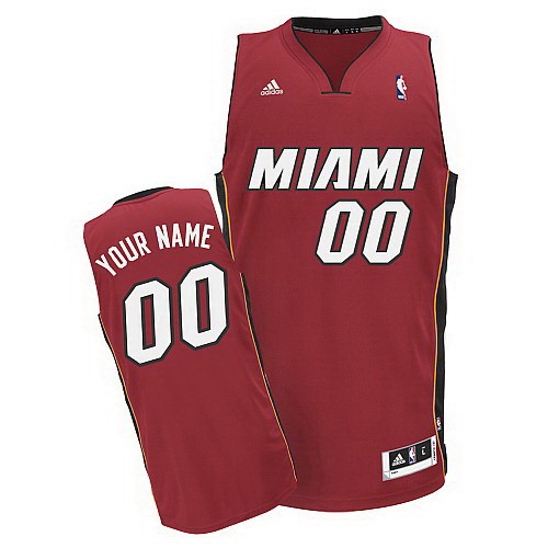 Miami Heat Customized Red Swingman Adidas Jersey