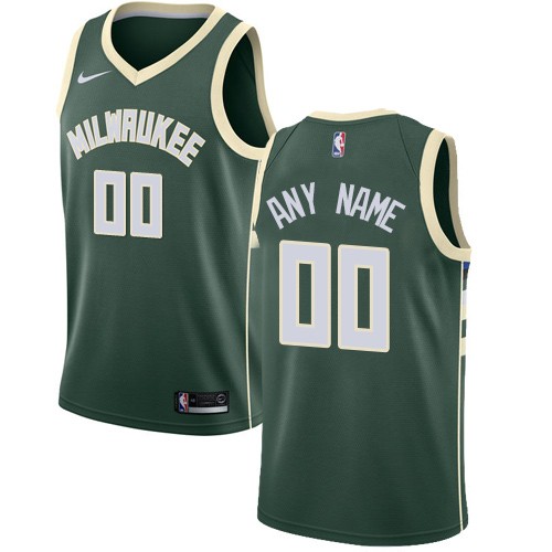 Milwaukee Bucks Customized Green Icon Swingman Nike Jersey