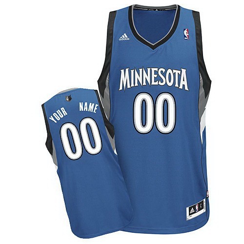 Minnesota Timberwolves Customized Blue Swingman Adidas Jersey
