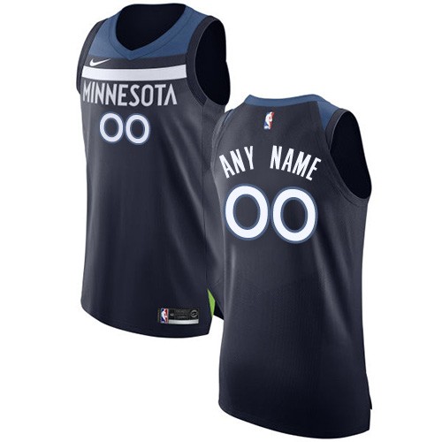 Minnesota Timberwolves Customized Black Swingman Nike Jersey