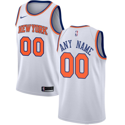 New York Knicks Customized White Icon Swingman Nike Jersey
