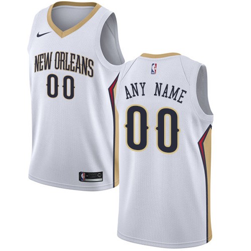 New Orleans Pelicans Customized White Icon Swingman Nike Jersey