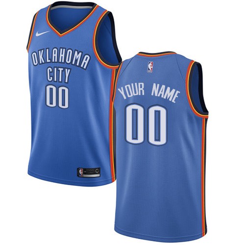 Oklahoma City Thunder Customized Blue Icon Swingman Nike Jersey