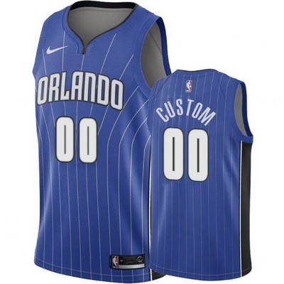 Orlando Magic Customized Blue Stitched Swingman Jersey