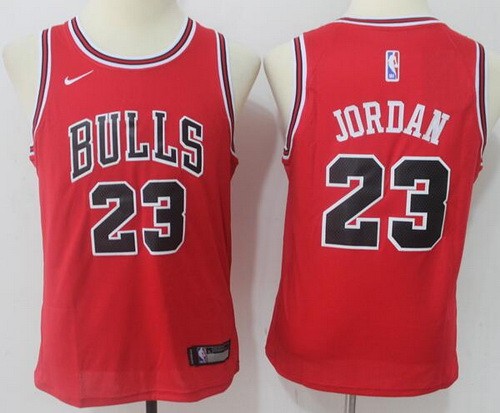 Youth Chicago Bulls #23 Michael Jordan Red Icon Swingman Jersey