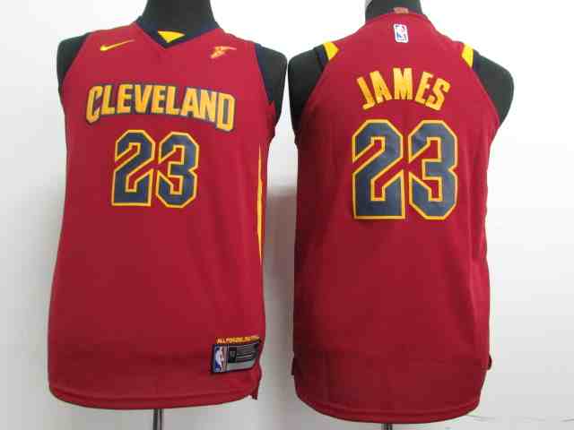 Cavaliers 23 LeBron James Red Youth Nike Authentic Jersey