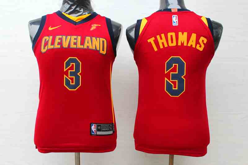 Cavaliers 3 Isaiah Thomas Red Youth Nike Replica Jersey