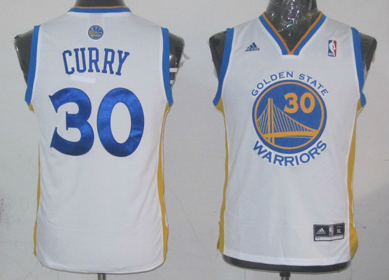 Warriors 30 Curry White Women Jersey