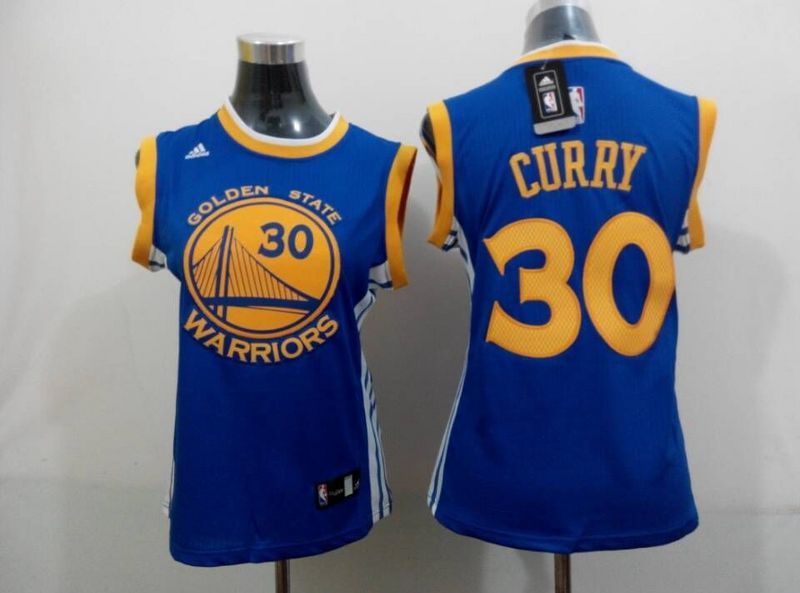 Warriors 30 Curry Blue Women Jersey