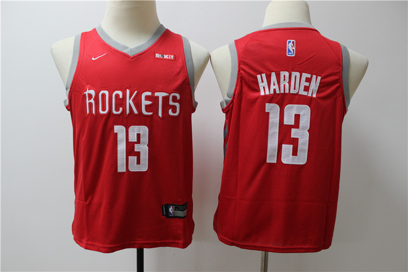 Houston Rockets 13 James Harden red Youth Nike Swingman Jersey
