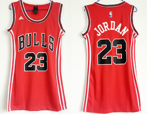 Bulls 23 Michael Jordan Red Women Swingman Jerseys