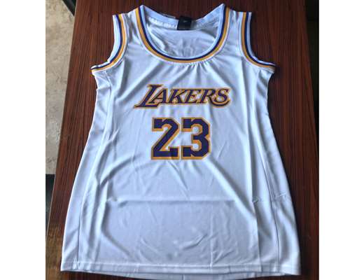Lakers 23 Anthony Davis White Women Nike Swingman Jersey