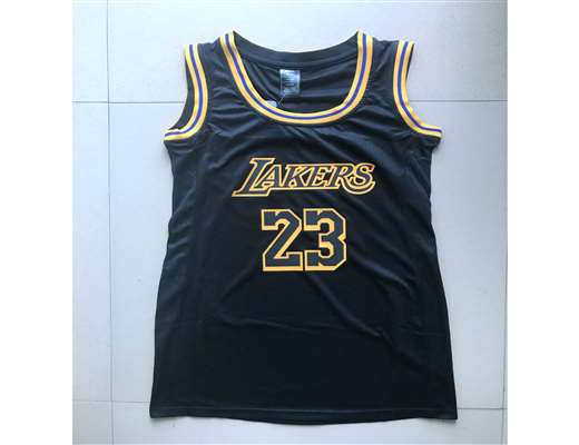 Lakers 23 Anthony Davis Black Women Nike Swingman Jersey