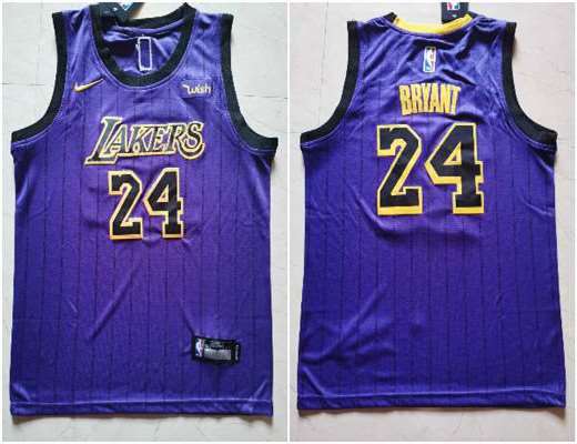 Lakers 24 Kobe Bryant Purple Youth Nike Swingman Jersey (2)