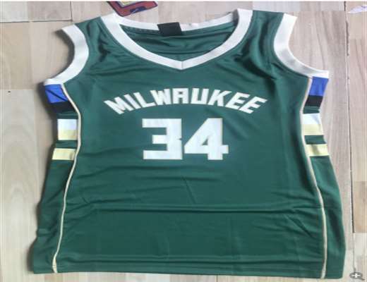 Bucks 34 Giannis Antetokounmpo Green Women Nike Authentic Jersey