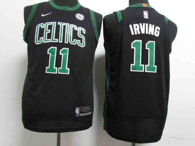 Celtics 11 Kyrie Irving Black Youth Nike Authentic Jersey