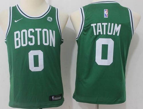Youth Boston Celtics #0 Jayson Tatum Green Icon Sponsor Swingman Jersey
