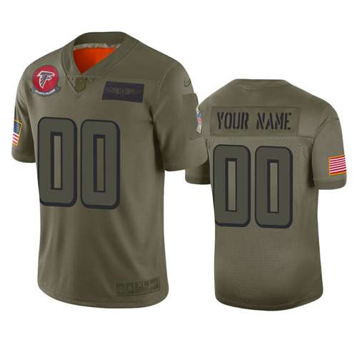 Atlanta Falcons Customized 2019 Camo Salute To Service NFL Stitched Limited Jersey