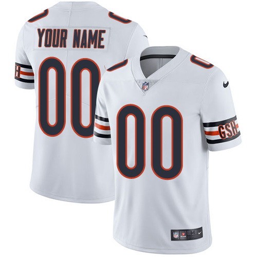 Chicago Bears Customized Limited White Vapor Untouchable Jersey