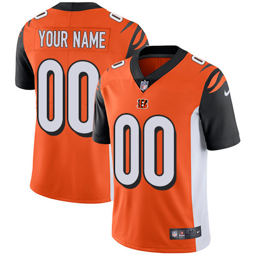 Cincinnati Bengals Customized Orange Alternate Vapor Untouchable NFL Stitched Limited Jersey