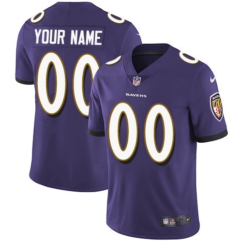 Baltimore Ravens Customized Limited Purple Vapor Untouchable Jersey