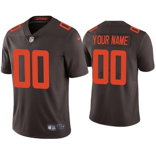 Cleveland Browns Customized Limited Brown Alternate 2020 Vapor Untouchable Jersey