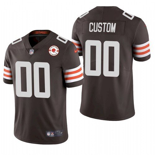 Cleveland Browns Customized 2021 Brown 75th Anniversary Team Color Vapor Untouchable NFL Stitched Limited Jersey